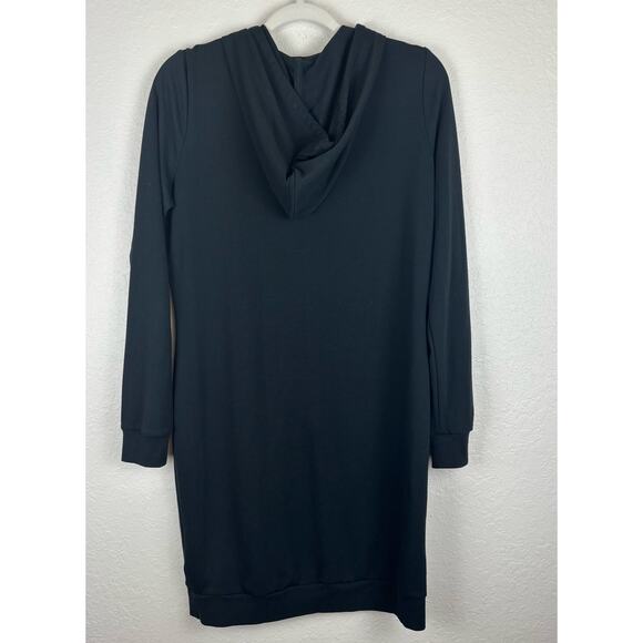 True Religion City Hoodle Dress Black with Purple, Rhinestone lettering Size M - Picture 4 of 5